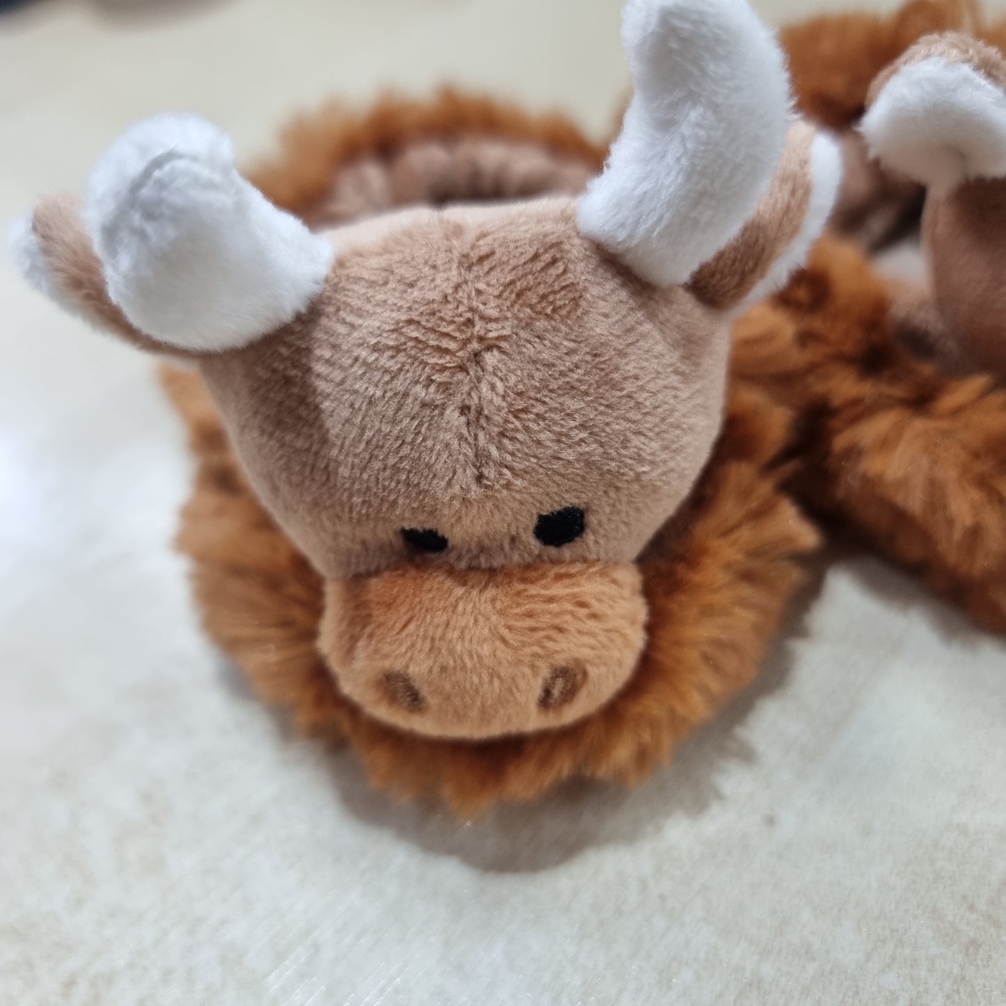 Jomanda Highland Cow Plush Baby Soft Slippers House Shoes