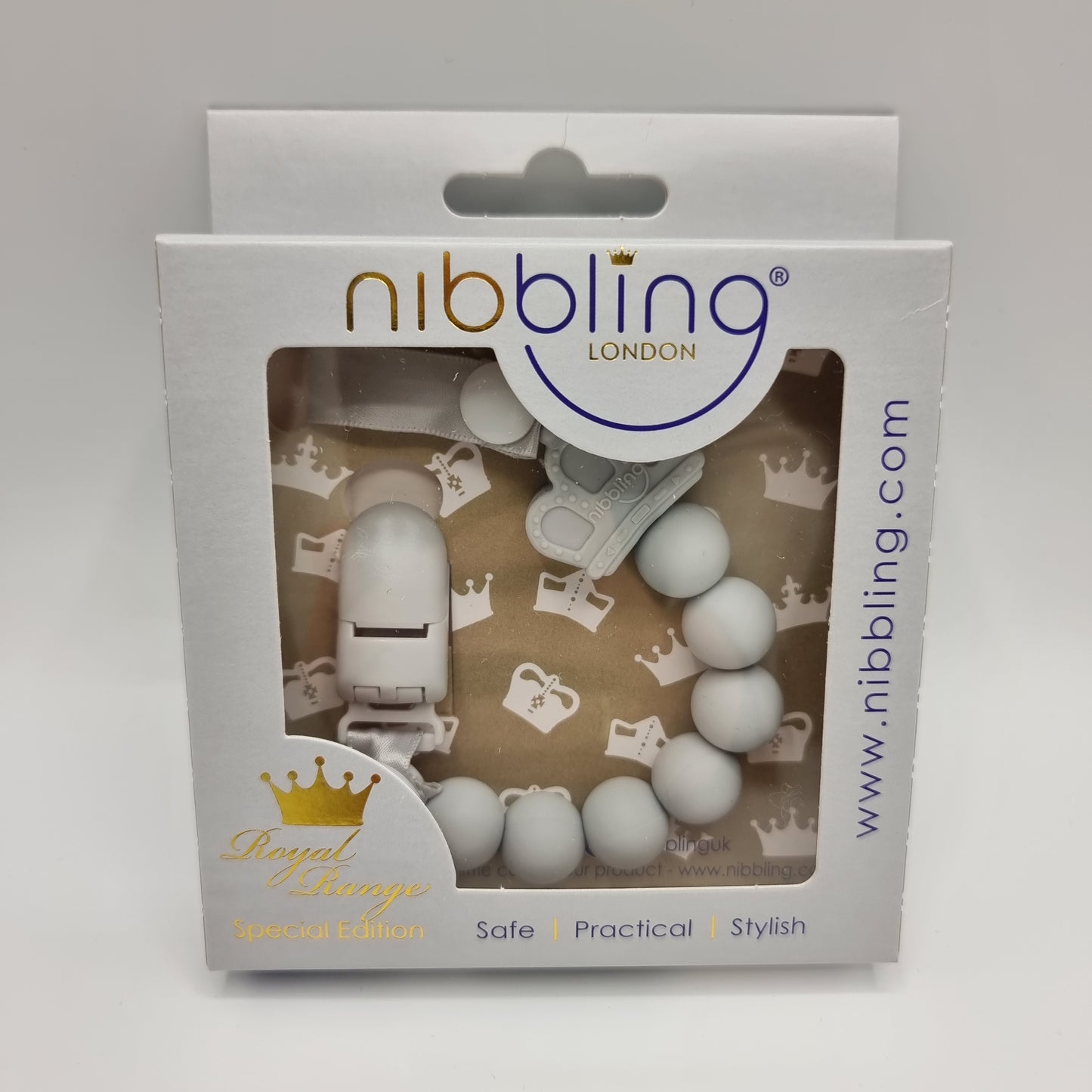 Nibbling Royal Dummy Clip - 3 Colours