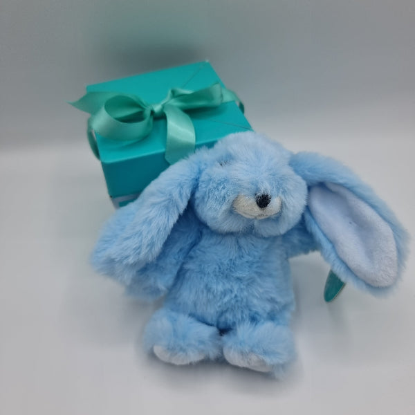 Jomanda Mini Snuggly Bunny Baby Blue With Pop up Box
