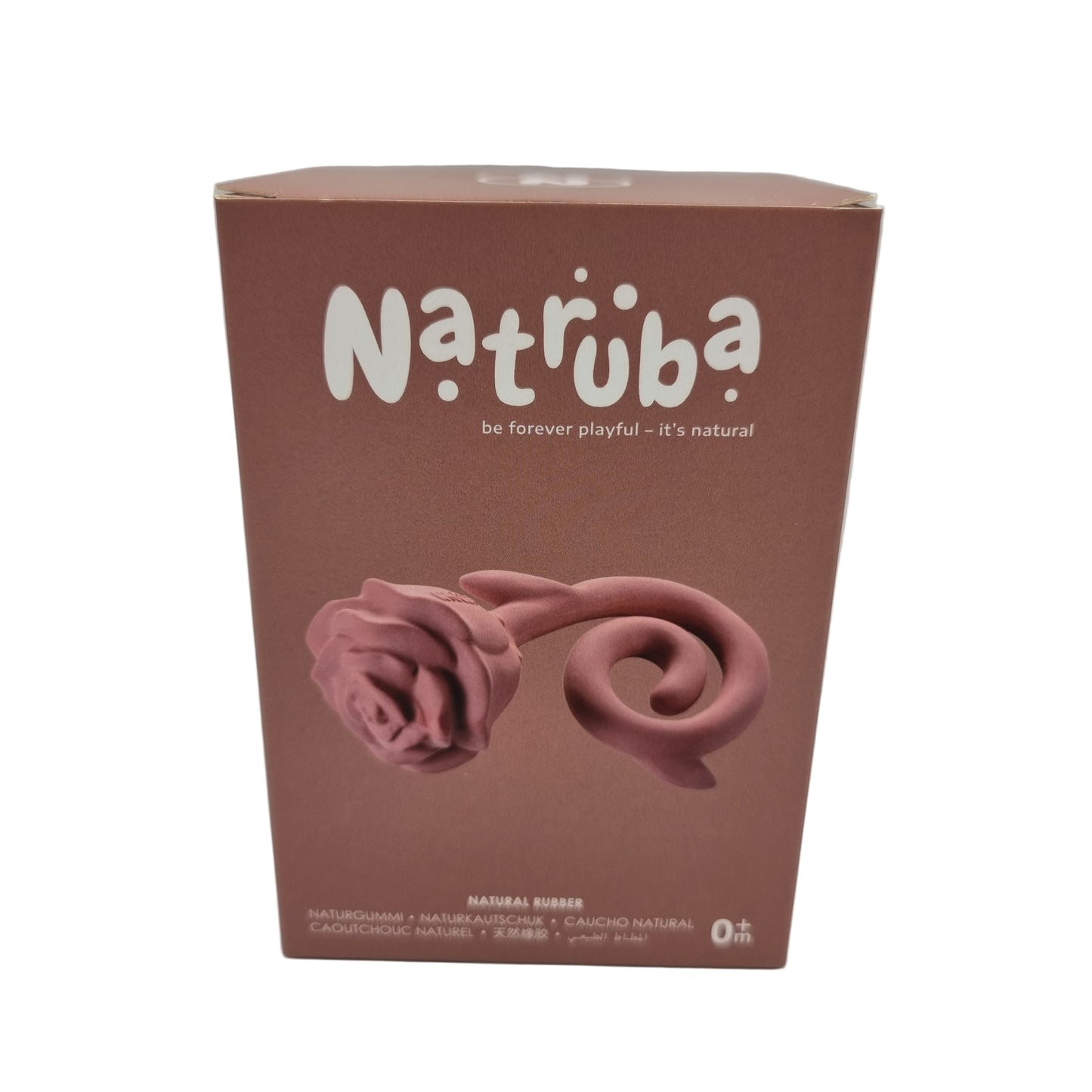 Nibbling Natruba Natural Rubber Teether Rose - Red