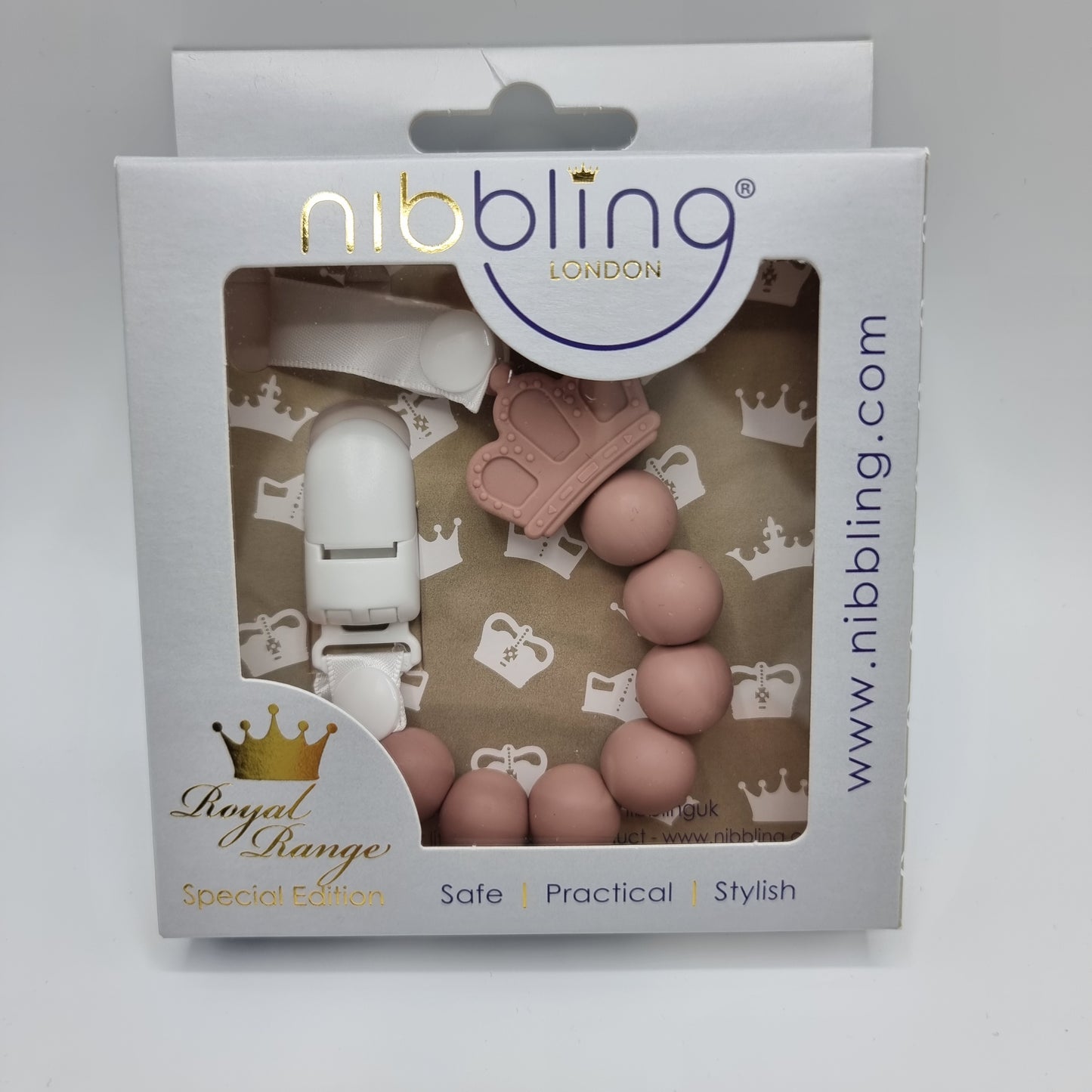 Nibbling Royal Dummy Clip - 3 Colours