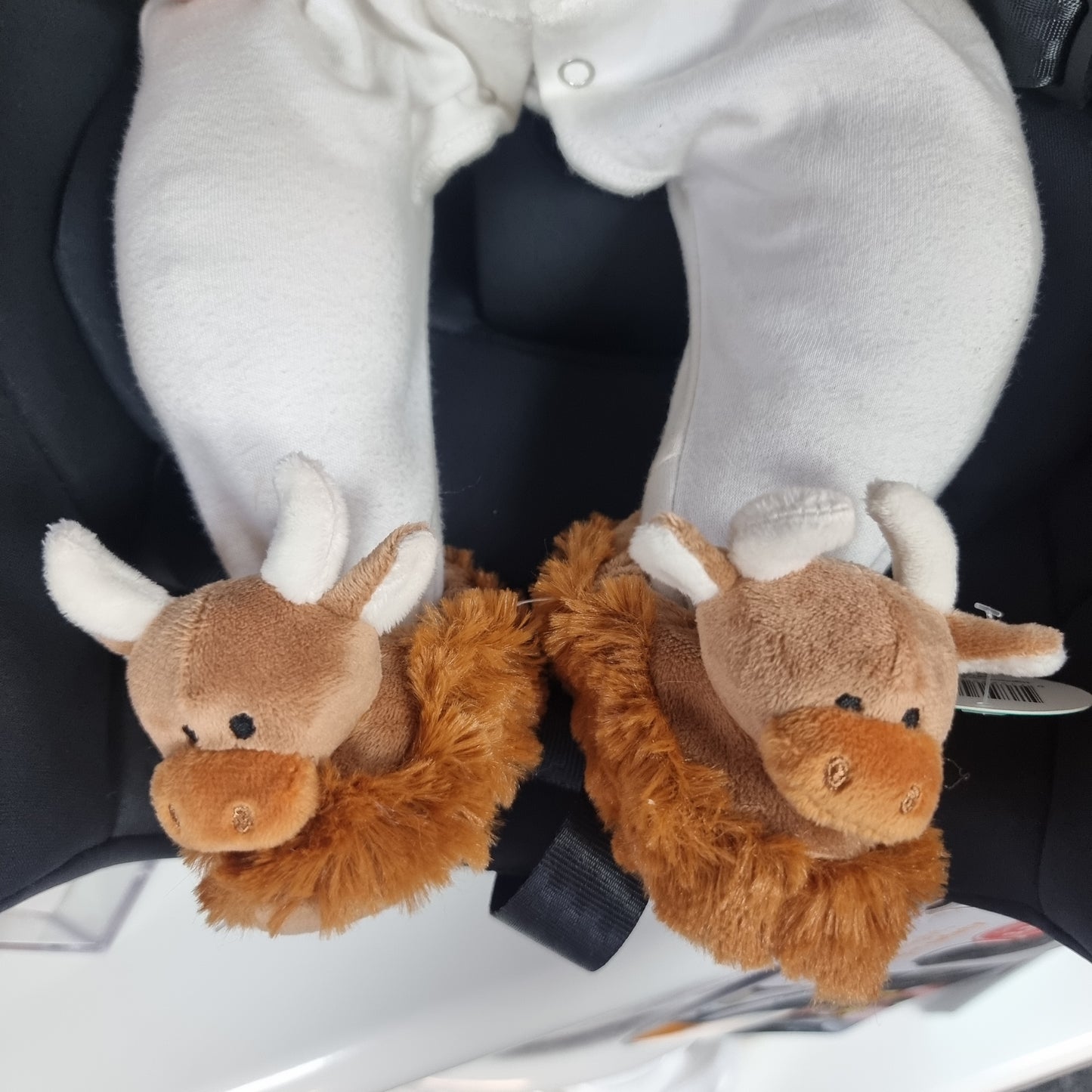Jomanda Highland Cow Plush Baby Soft Slippers House Shoes