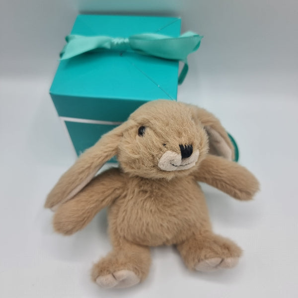 Jomanda Mini Snuggly Bunny Baby Brown With Pop up Box