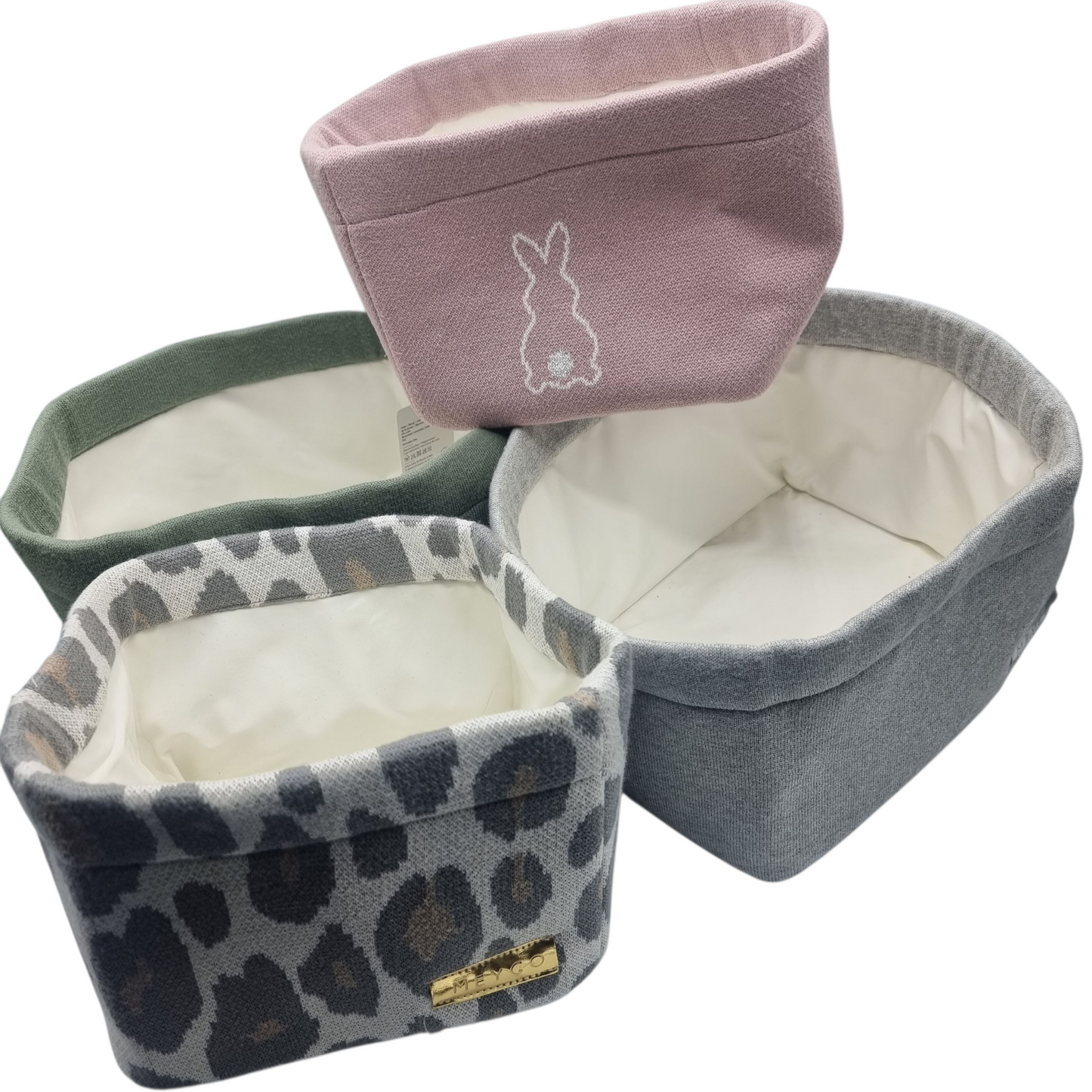 Meyco Knitted Storage Baskets 2 Sizes