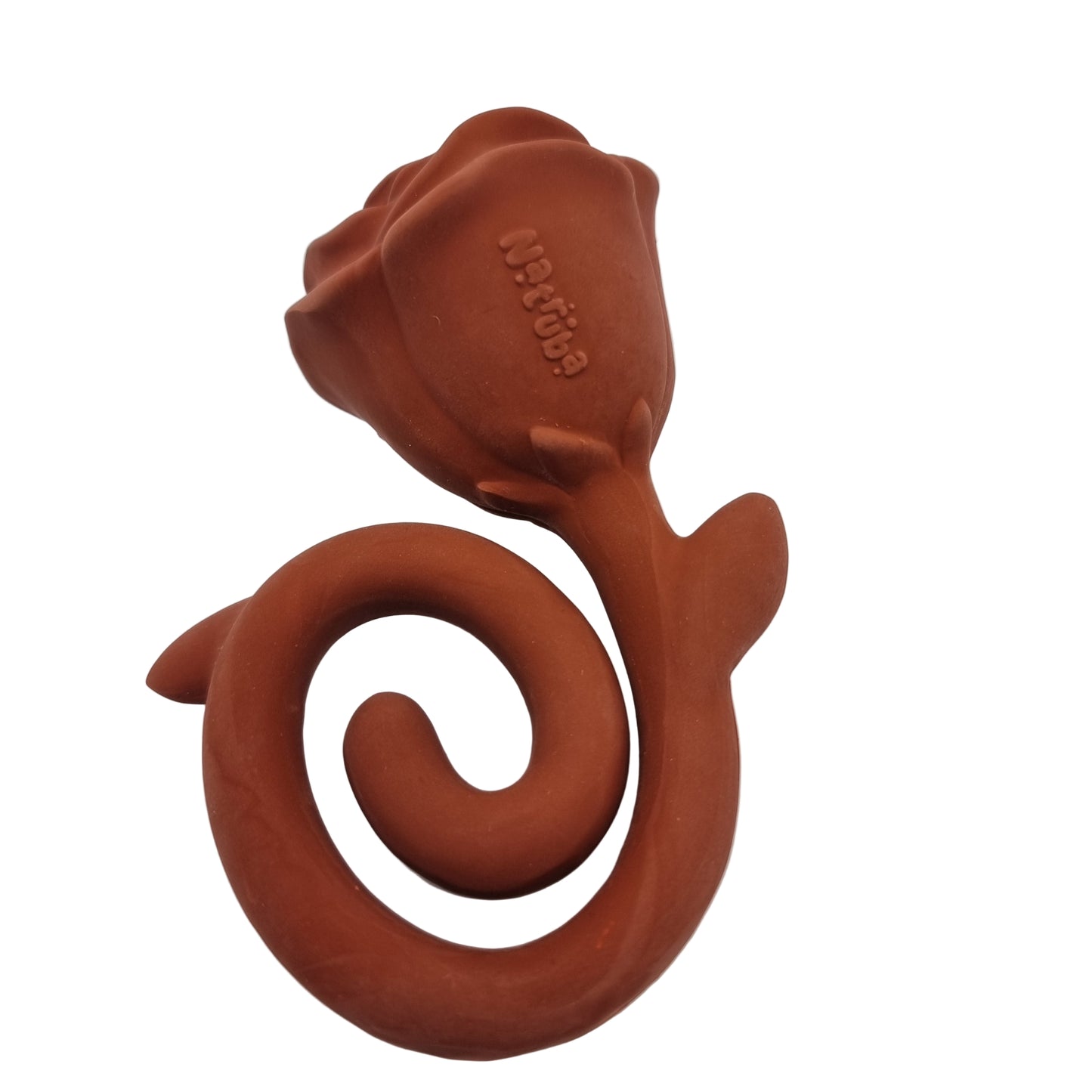 Nibbling Natruba Natural Rubber Teether Rose - Red
