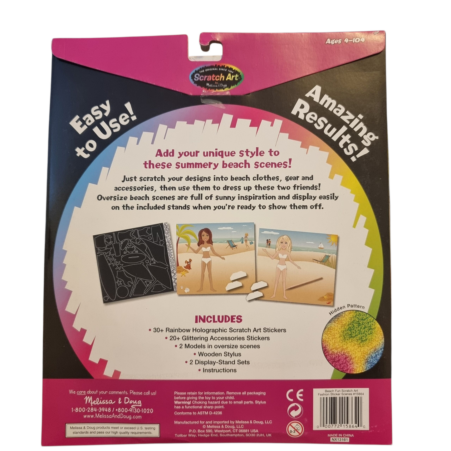 Melissa & Doug Scratch Art Beach Fun
