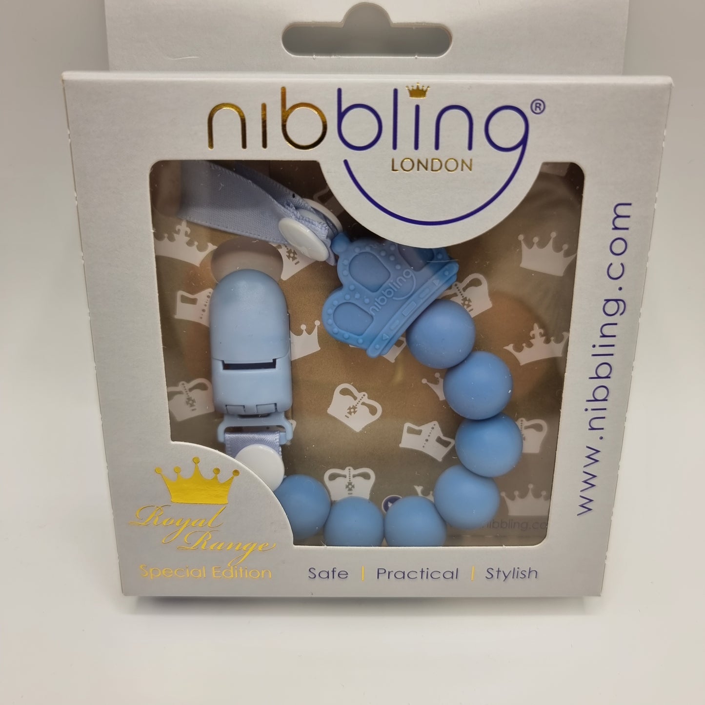 Nibbling Royal Dummy Clip - 3 Colours