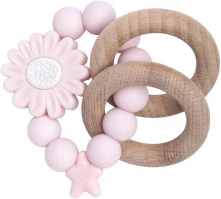 Nibbling Stellar Natural Wood Teething Toys 7 Colours