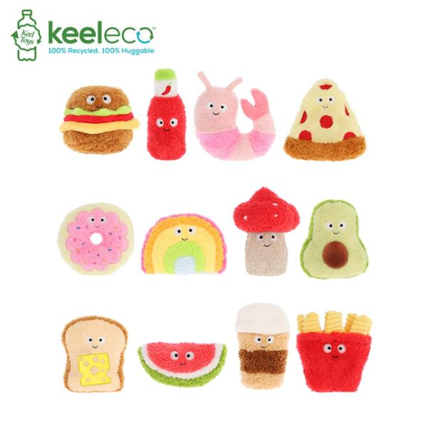 Keel eco Snackies Food Donut Fluffy Plushie 12cm