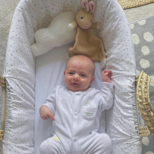 Clair-de-lune Essentials Star Moses Basket Bundle