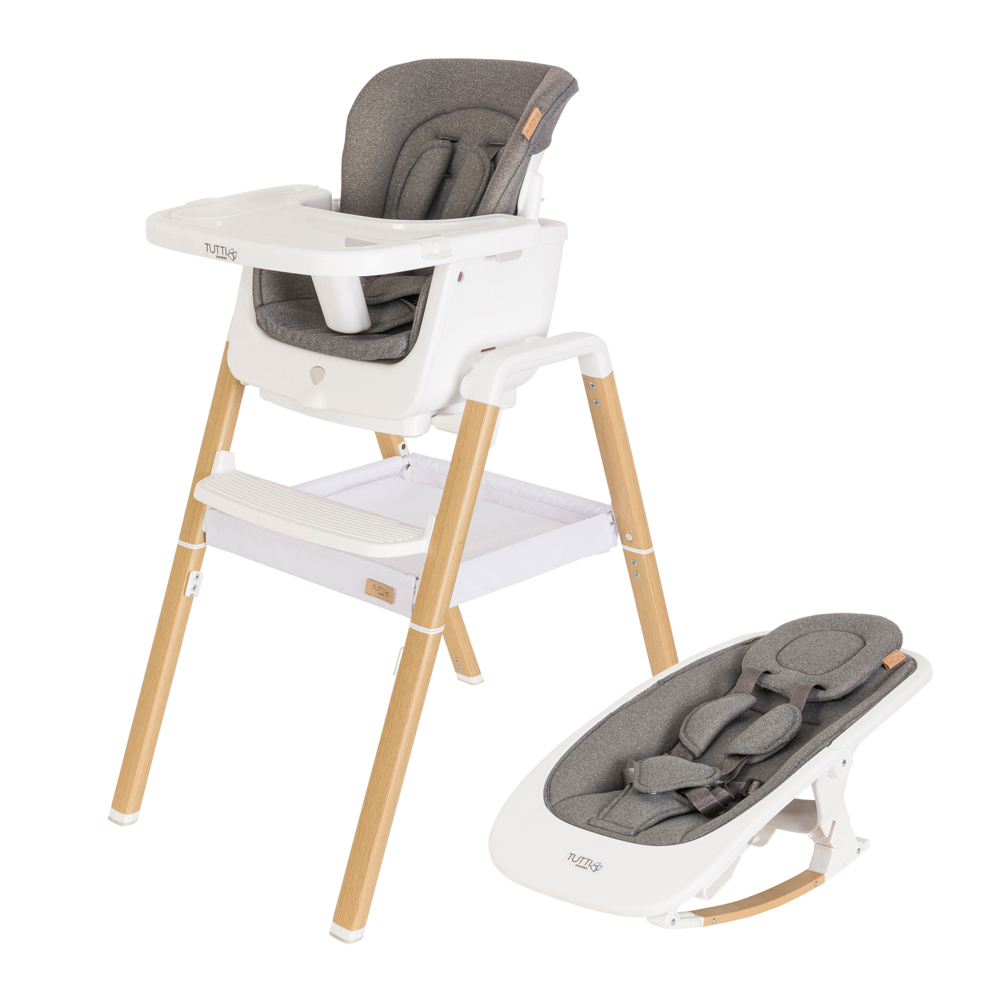Tutti Bambini Nova Evolutionary Highchair - White/Oak