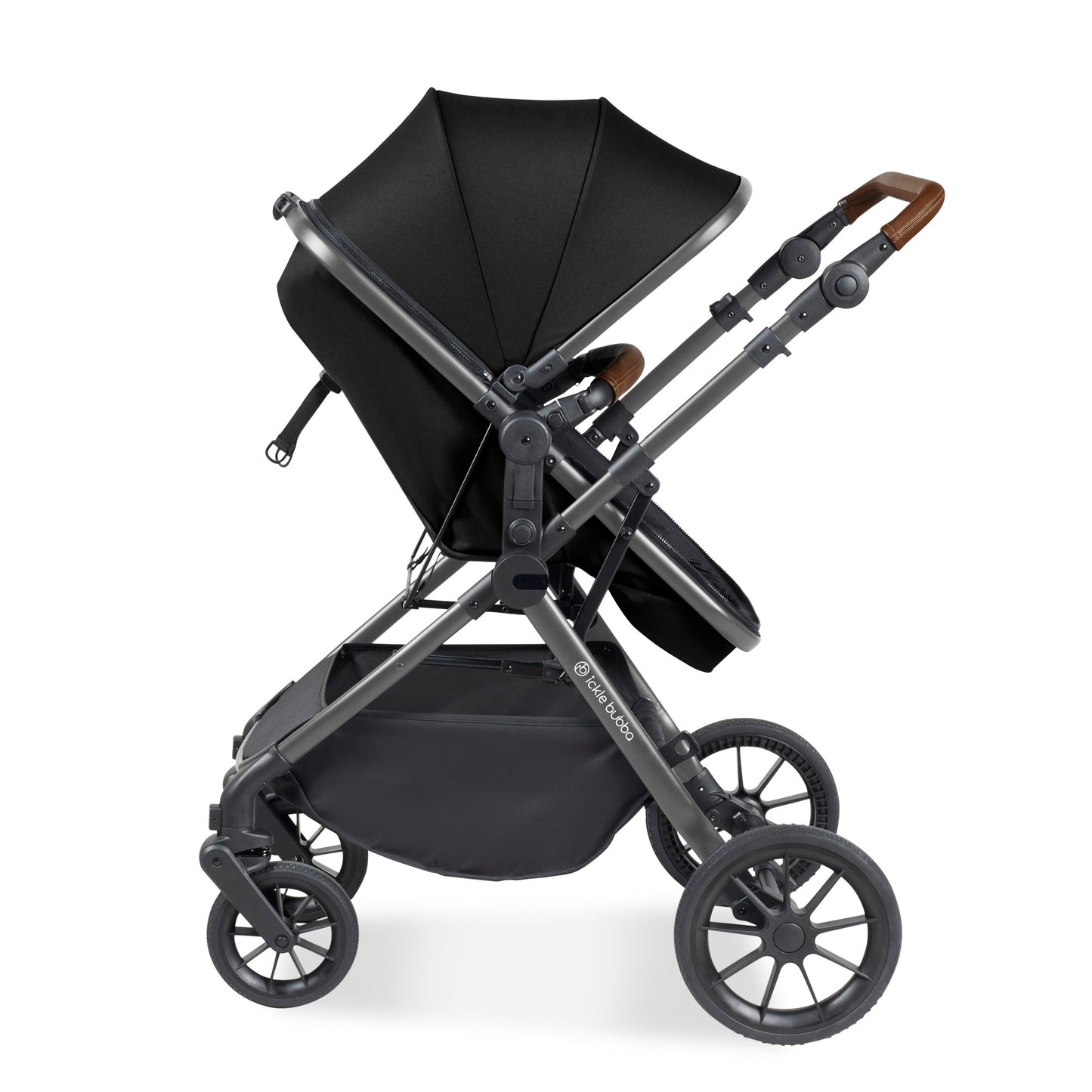 Ickle Bubba Cosmo 2 in 1 Pushchair Black