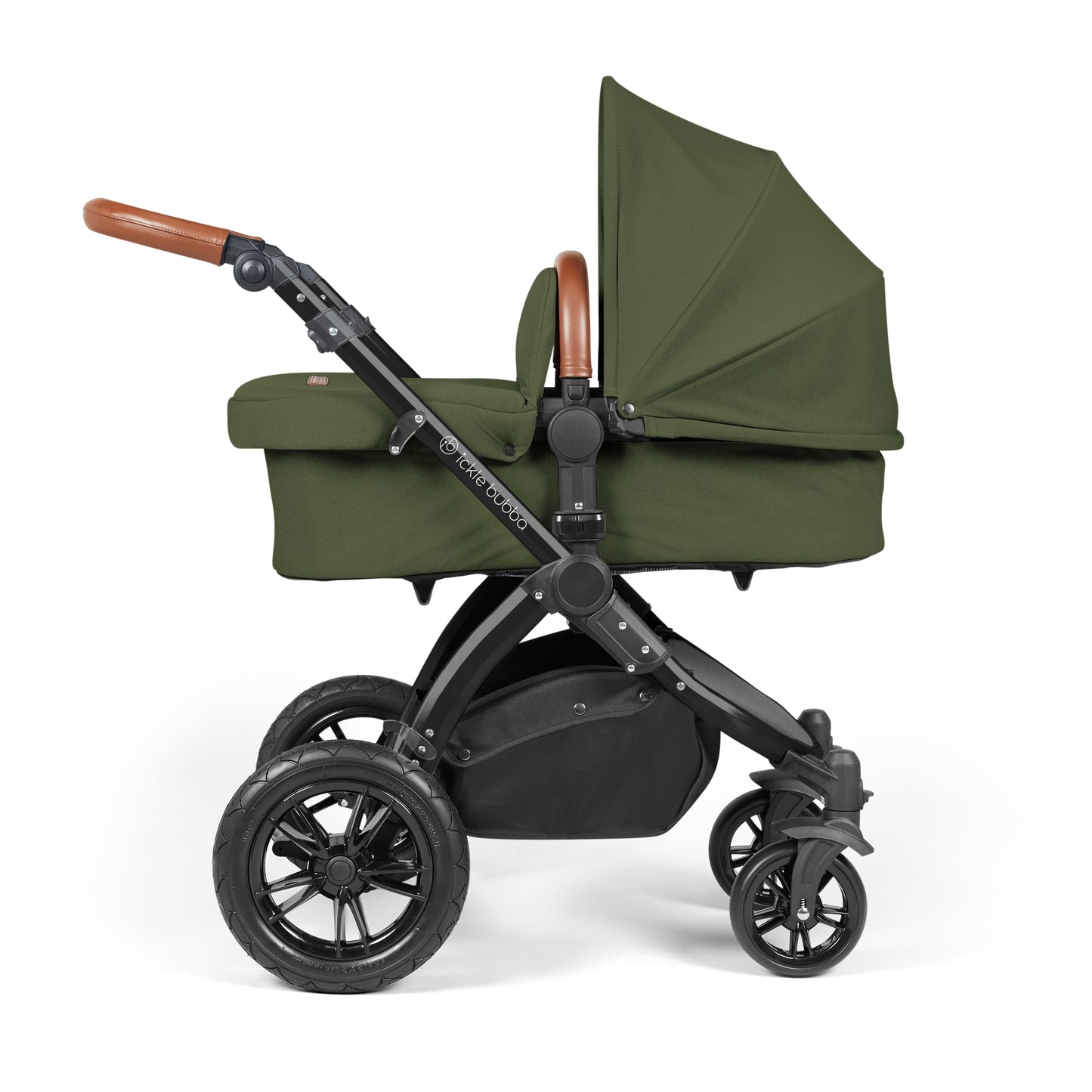 Ickle Bubba Stomp Luxe 2 in 1 Pushchair Woodland on Black