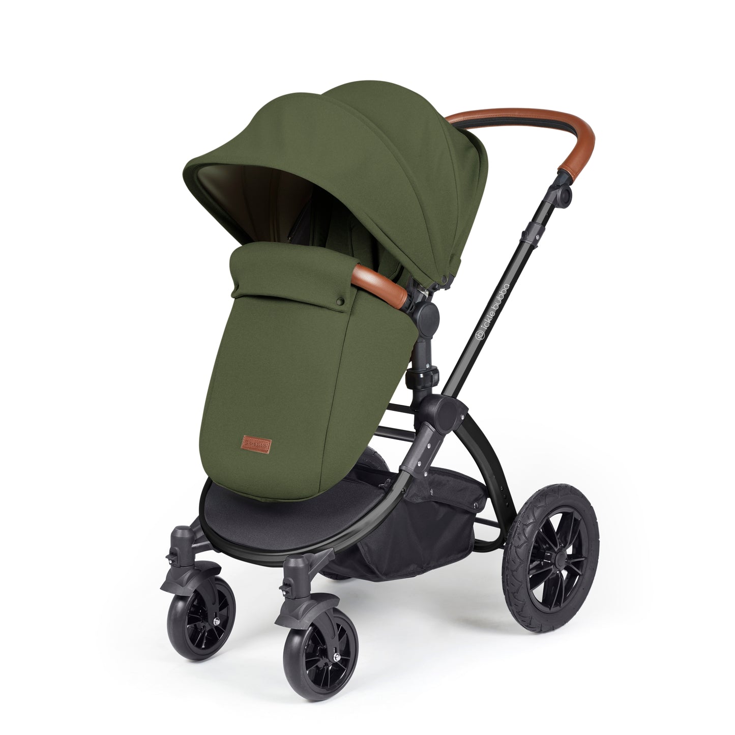Ickle Bubba Stomp Luxe 2 in 1 Pushchair Woodland on Black