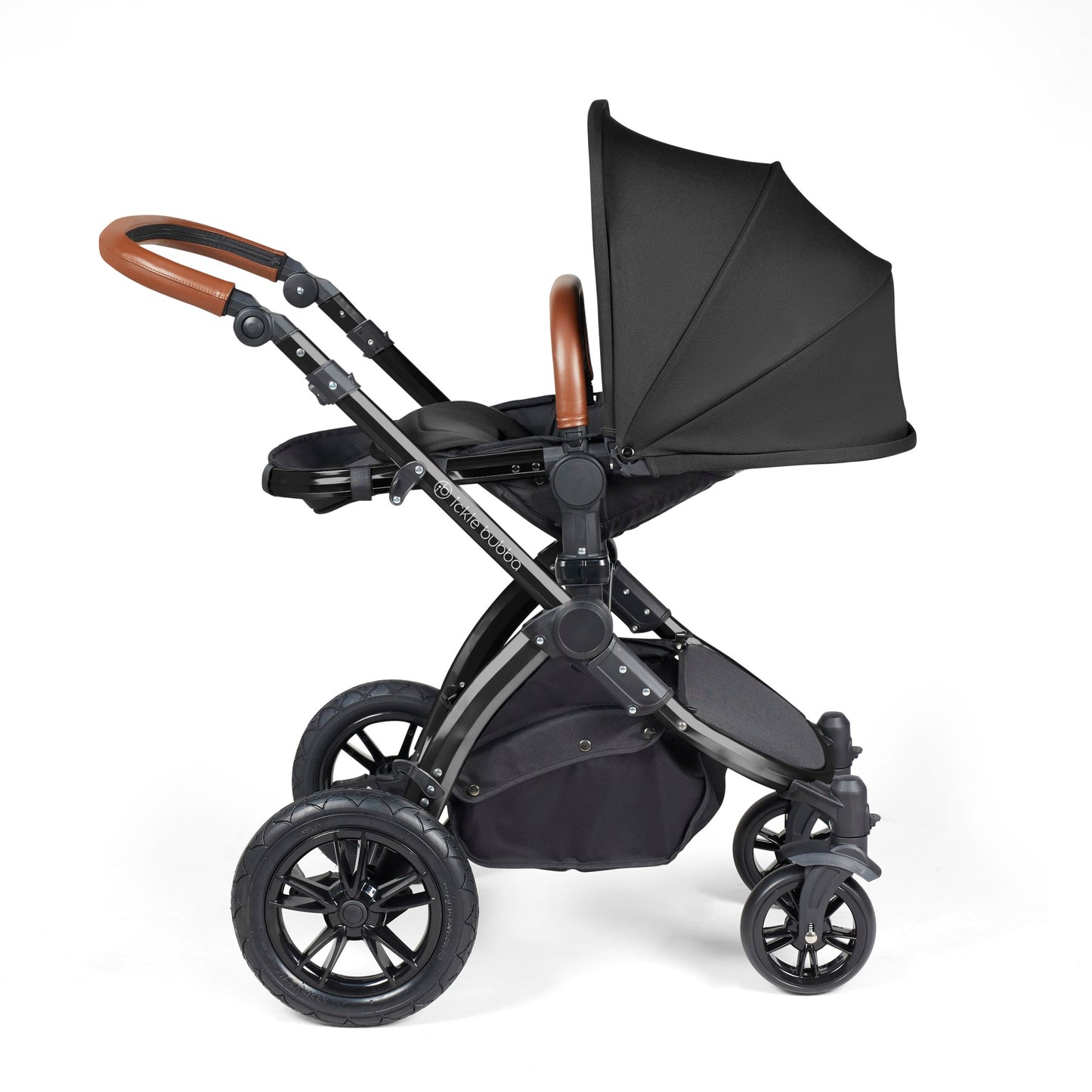 Ickle Bubba Stomp Luxe 2 in 1 Pushchair Midnight on Black