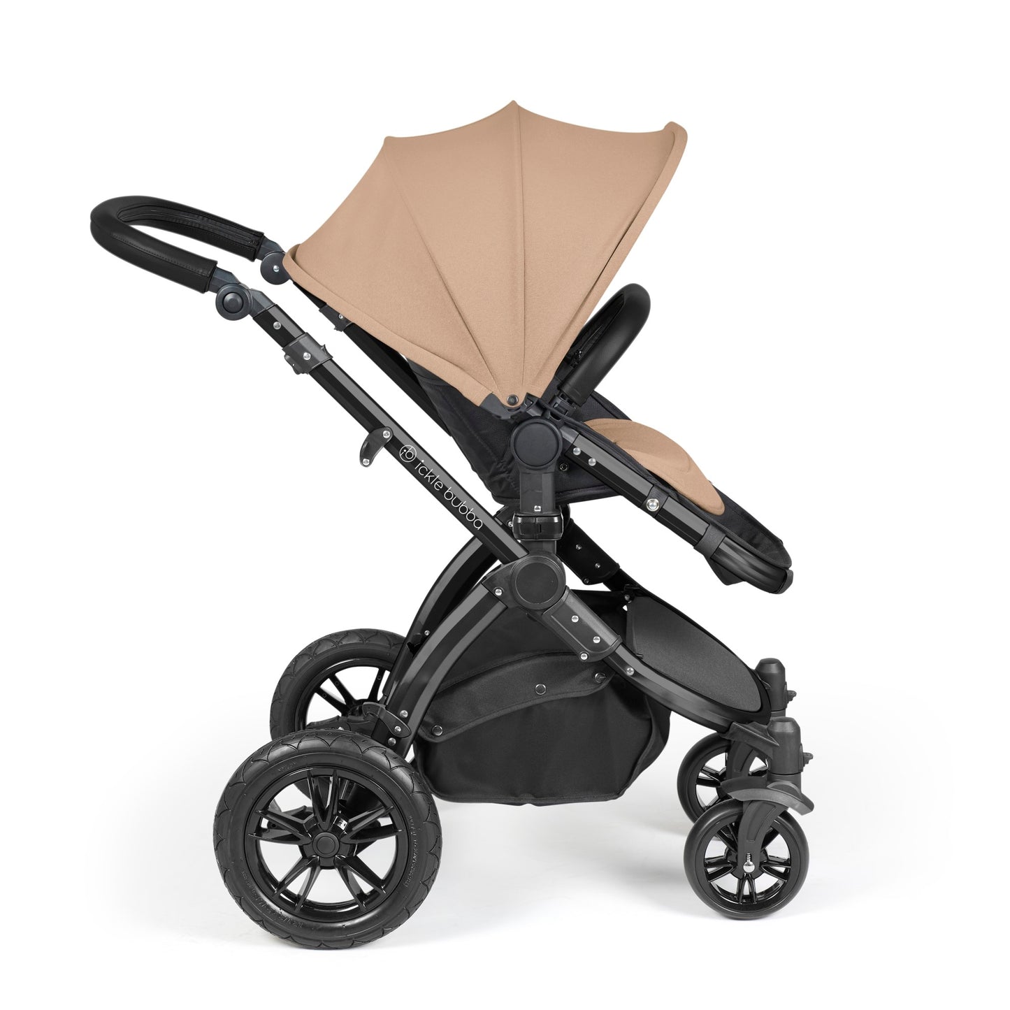 Ickle Bubba Stomp Luxe 2 in 1 Pushchair Desert on Black