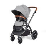 Ickle Bubba Stomp Luxe 2 in 1 Pushchair Pearl Grey on Black
