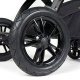 Ickle Bubba Stomp Luxe 2 in 1 Pushchair Pearl Grey on Black