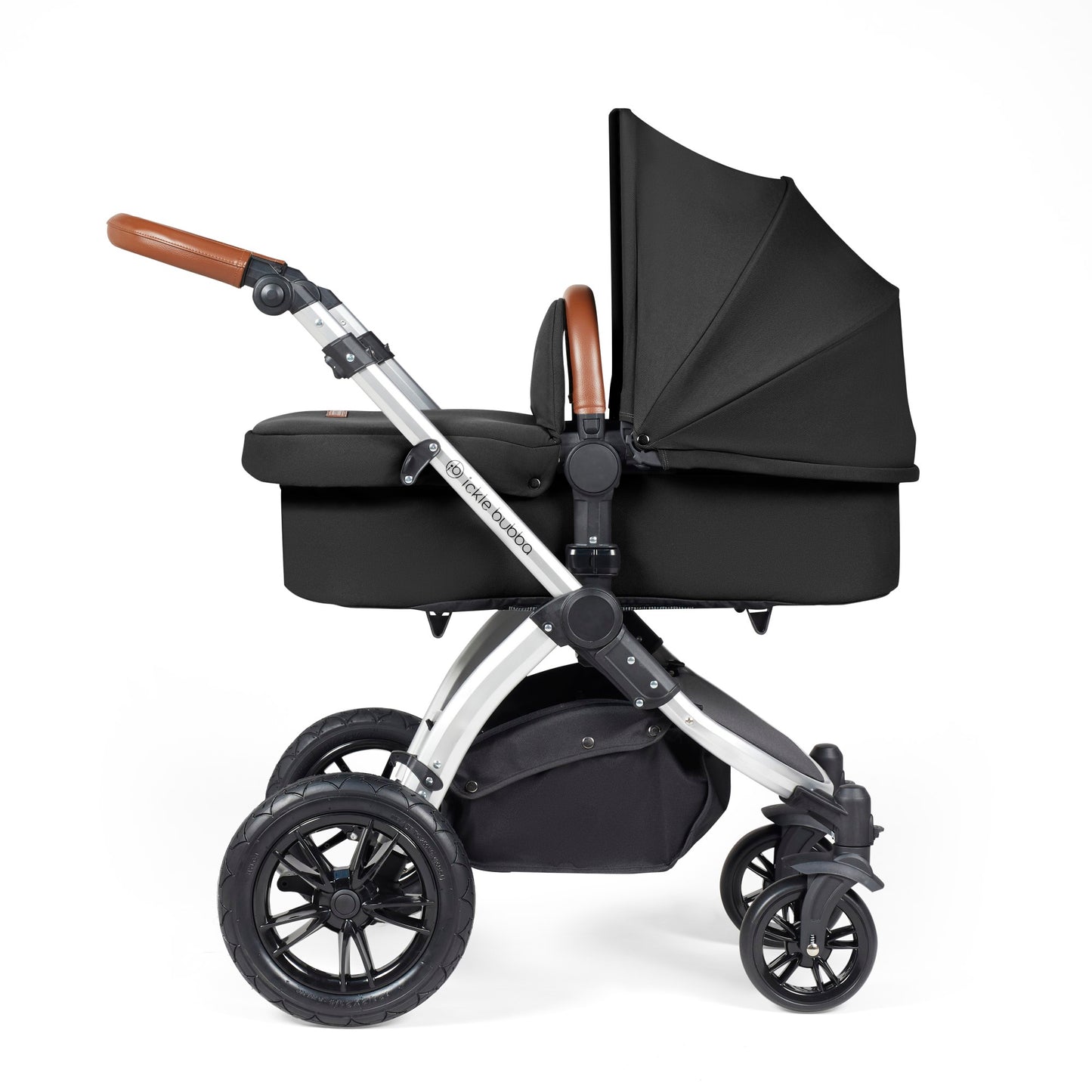 Ickle Bubba Stomp Luxe 2 in 1 Pushchair Midnight on Silver
