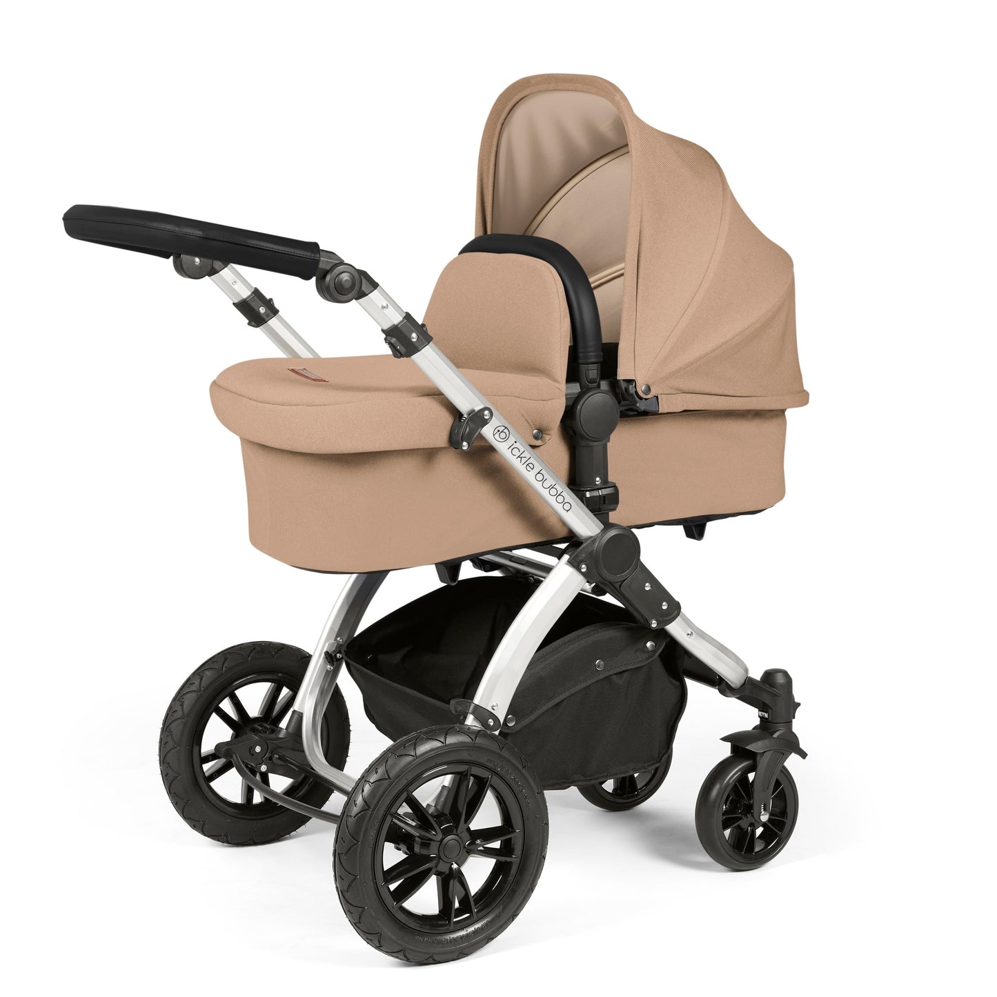 Ickle Bubba Stomp Luxe 2 in 1 Pushchair Desert on Silver