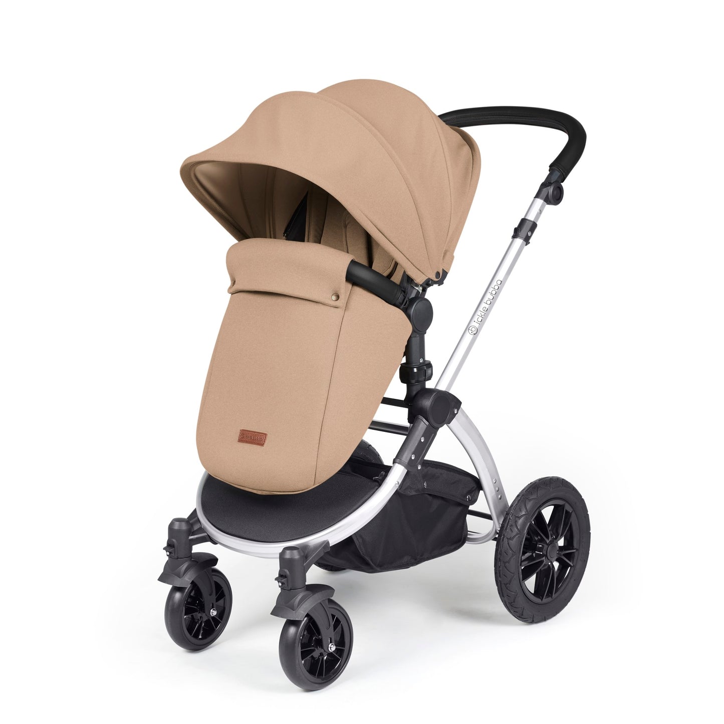 Ickle Bubba Stomp Luxe 2 in 1 Pushchair Desert on Silver