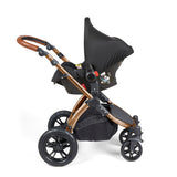 Ickle Bubba Stomp Luxe All-in-One Travel System With Isofix Base (Galaxy) Woodland On Bronze