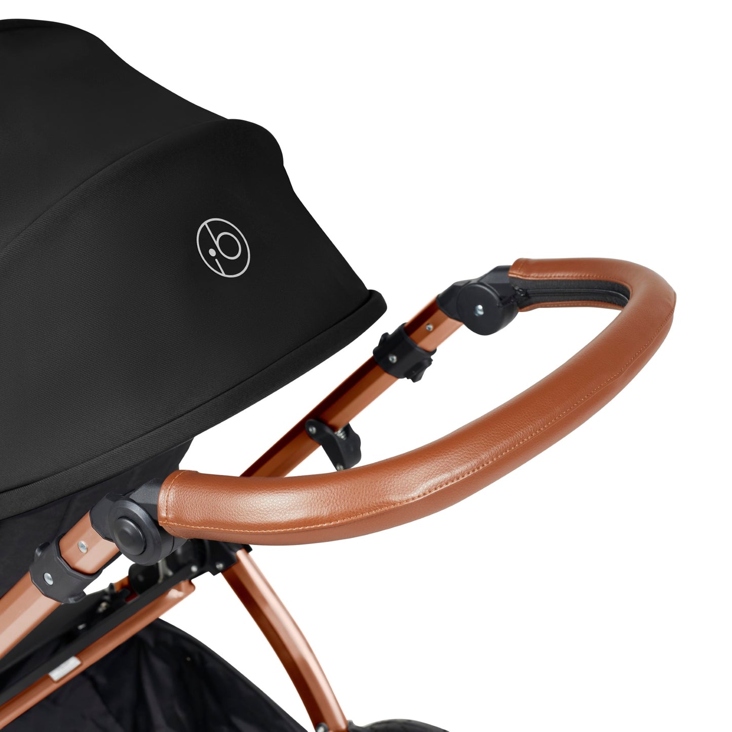 Ickle Bubba Stomp Luxe 12 Piece Travel System with i-Size Cirrus Car Seat & ISOFIX Base Midnight on Bronze