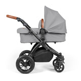 Ickle Bubba Stomp Luxe All-in-One Travel System With Isofix Base (Galaxy) Pearl Grey On Black