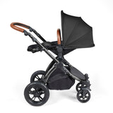 Ickle Bubba Stomp Luxe All-in-One Travel System With Isofix Base (Galaxy) Midnight On Black
