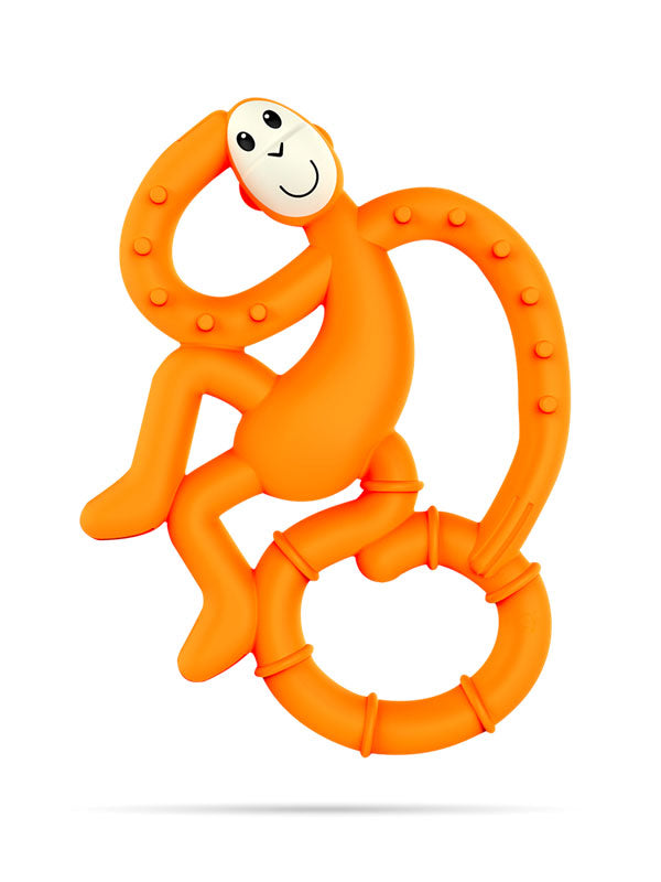 Mini Monkey Teether - Orange Feeding