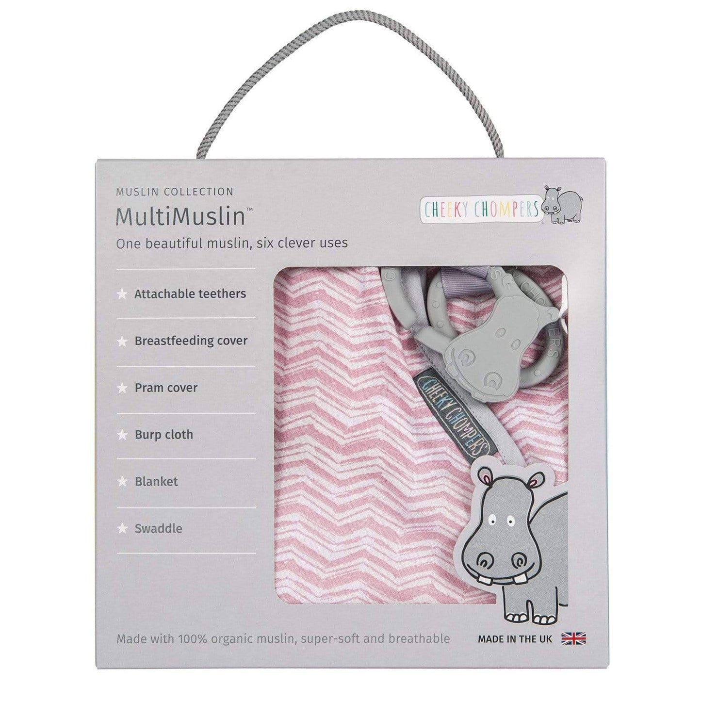 Cheeky Chompers 6-In-1 Multimuslin Rosy Days Feeding