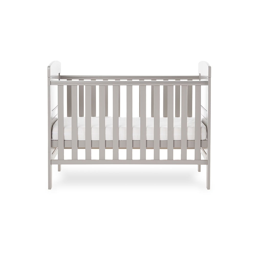 Obaby Grace Mini Cot Bed - Warm Grey