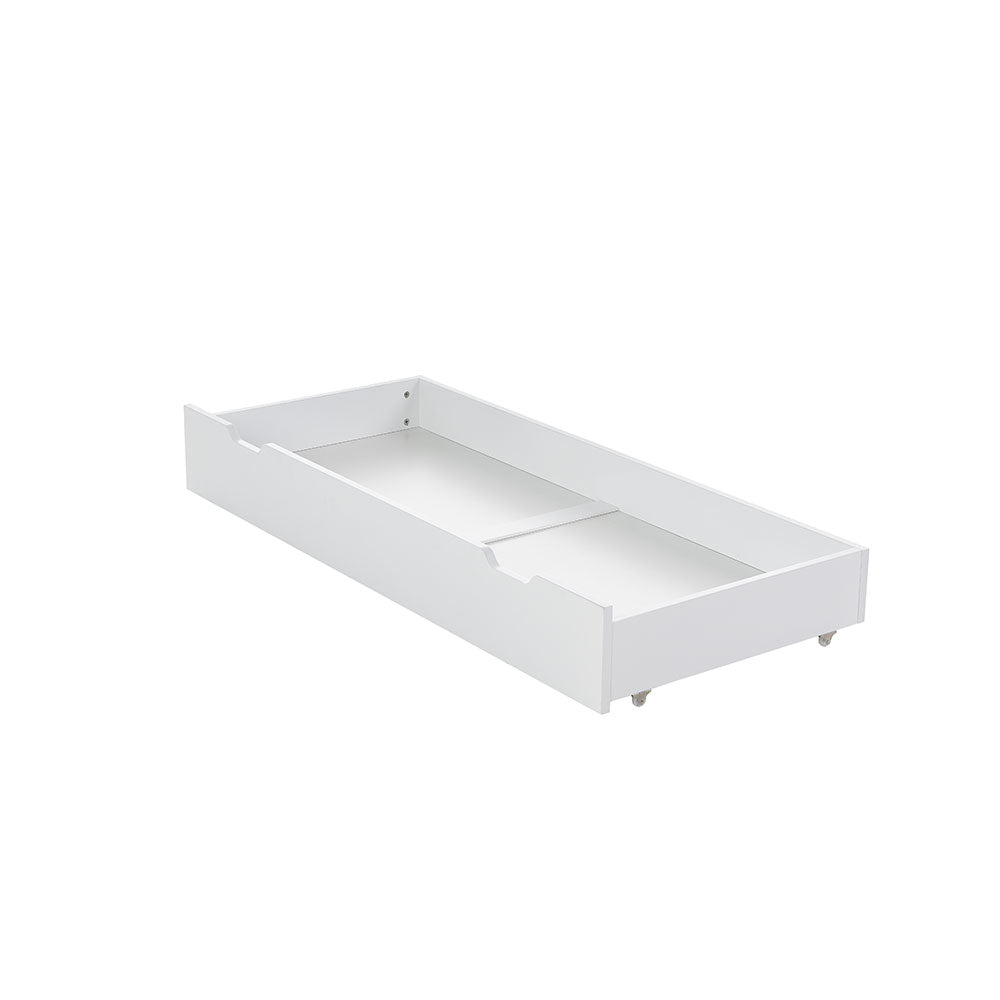 Obaby Bantam Cot - White & Under Drawer
