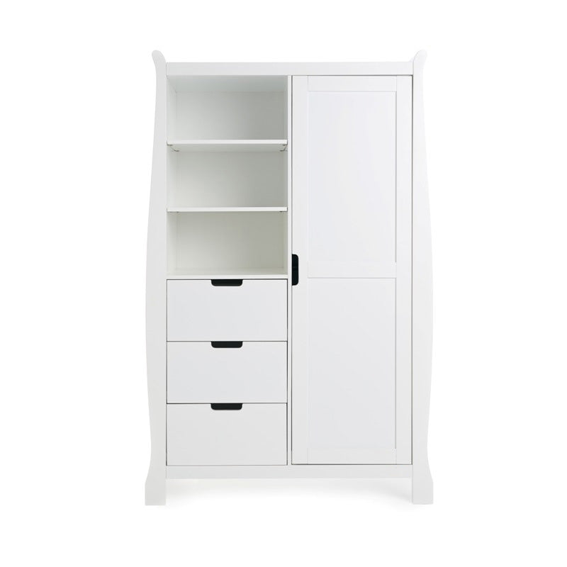 Obaby Stamford Mini Sleigh 3 Piece Roon Set - White Room Set