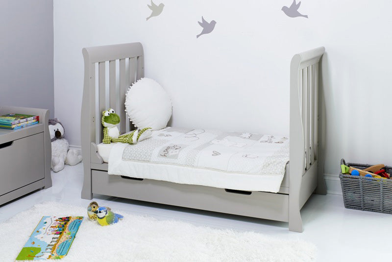 Obaby Stamford Mini Sleigh 3 Piece Roon Set - Warm Grey Room Set