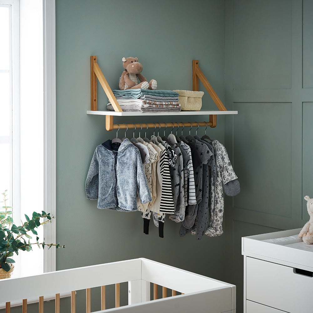 Obaby Maya Shelf - White With Natural Unit