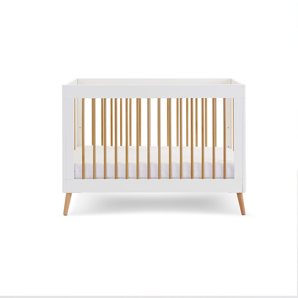 Obaby Maya Mini 3 Piece Room Set - White With Natural Room Set