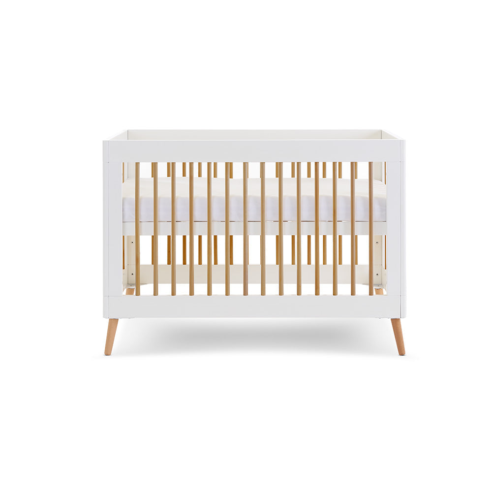Obaby Maya Mini 3 Piece Room Set - White With Natural Room Set