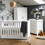 Obaby Nika 3 Piece Room Set - White Wash & Underdrawer Baby Toddler Furniture Sets