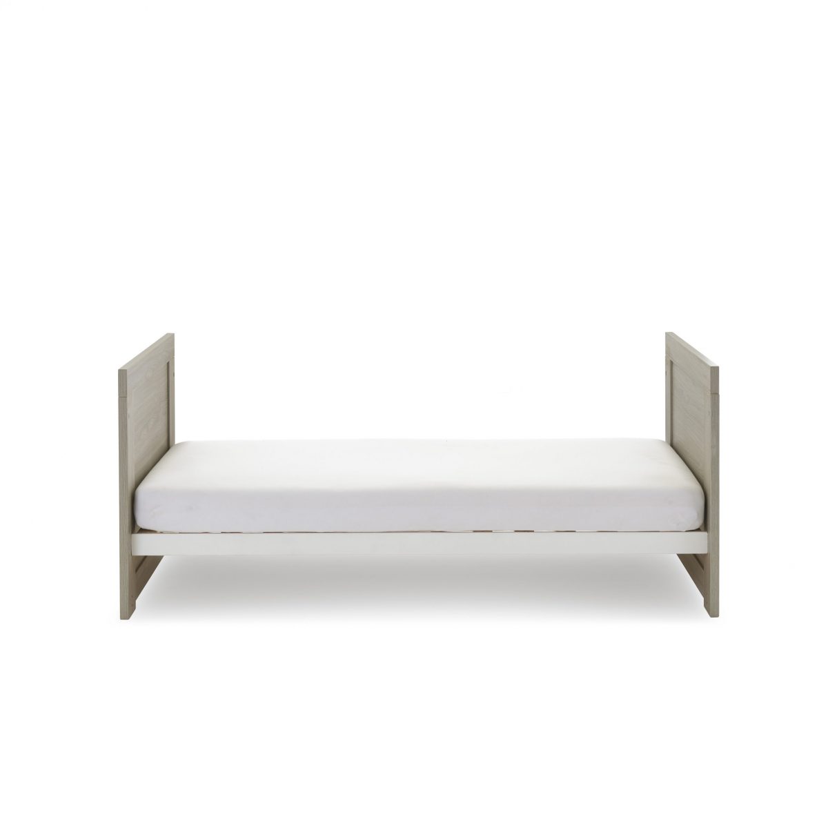 Obaby Nika Cot Bed - Grey Wash & White