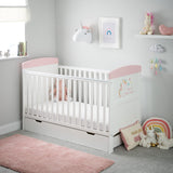 Obaby Grace Inspire Cot Bed Unicorn & Underdrawer
