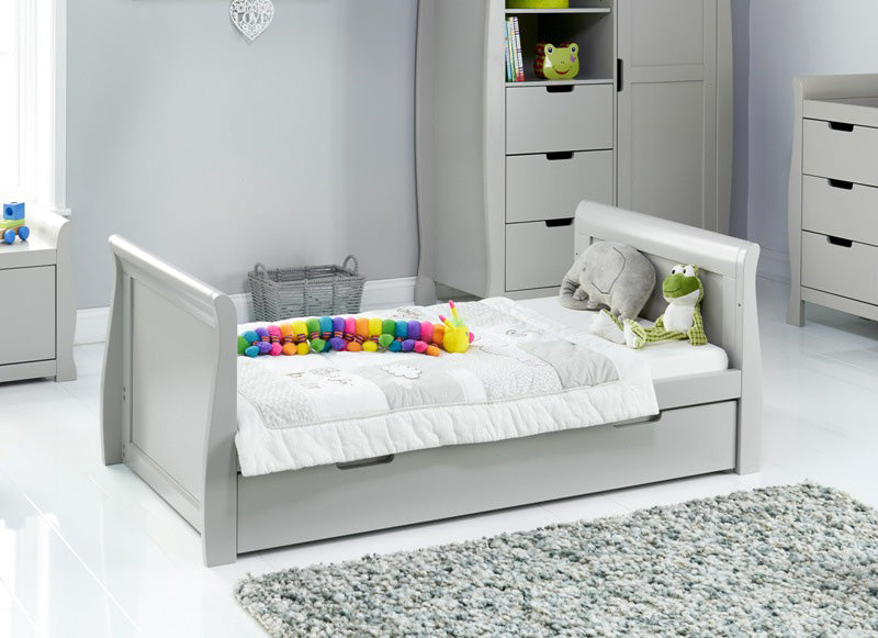 Obaby Stamford Classic Sleigh 2 Piece Room Set - Warm Grey Room Set