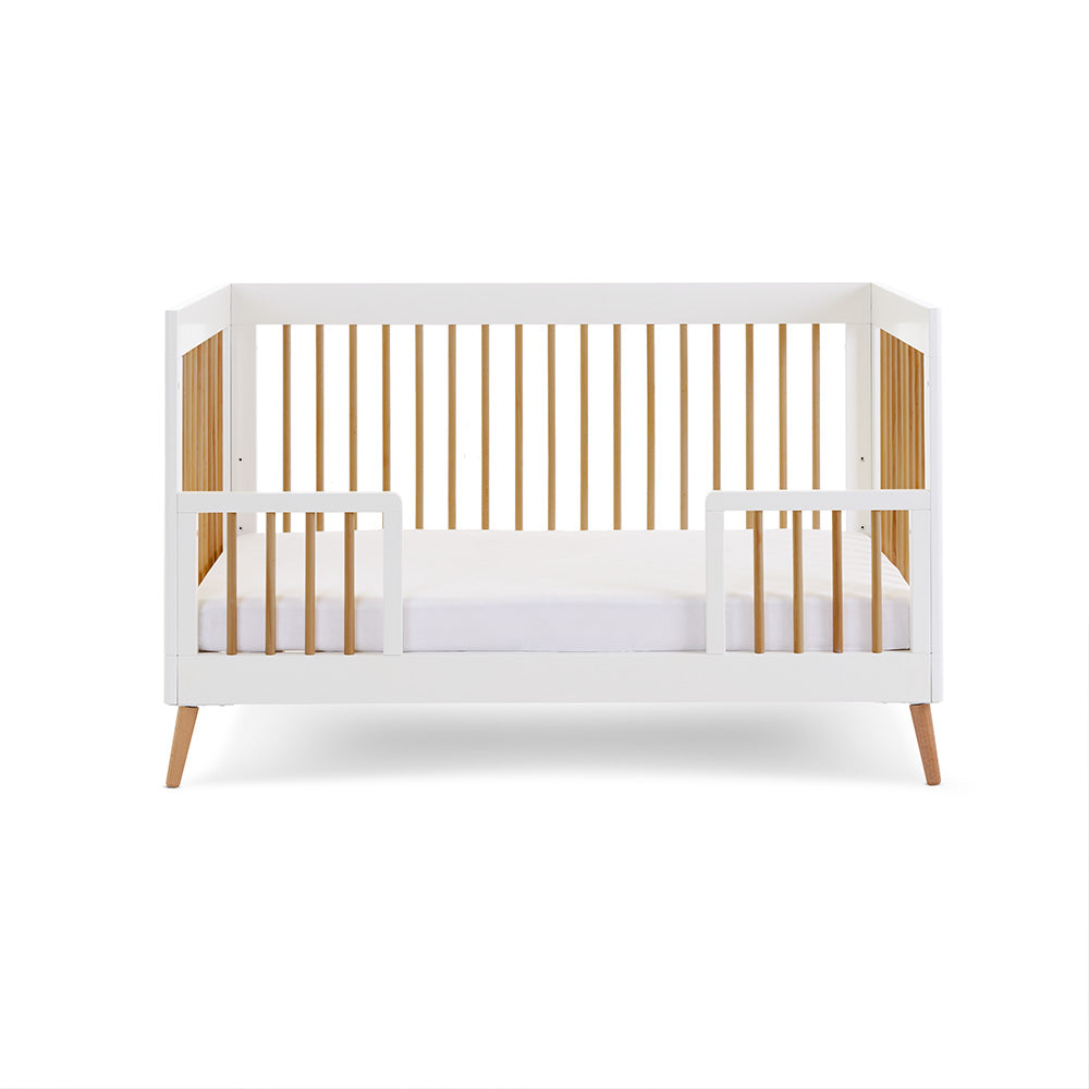 Obaby Maya Cot Bed - White With Natural