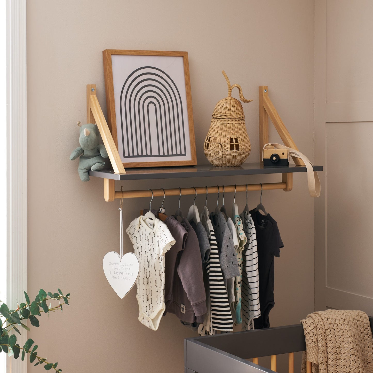 Obaby Maya Shelf - Slate With Natural Unit