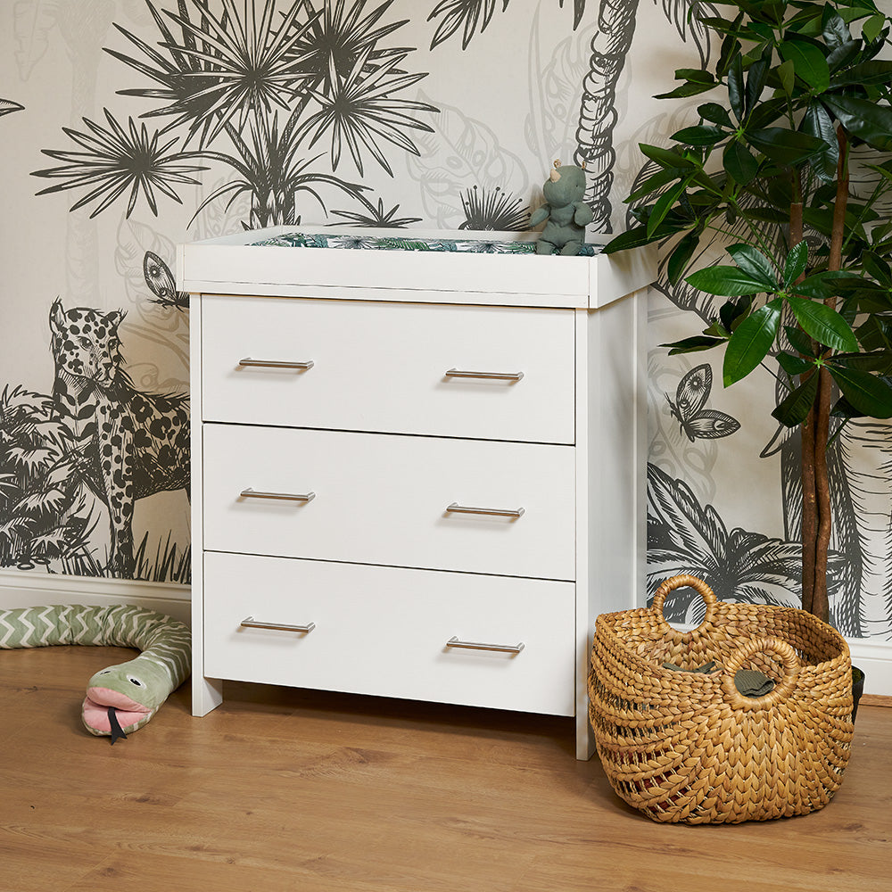 Obaby Nika Closed Changing Unit - White Wash Unit