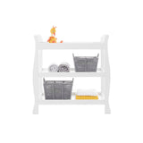 Obaby Stamford Sleigh Open Changing Unit - White Unit