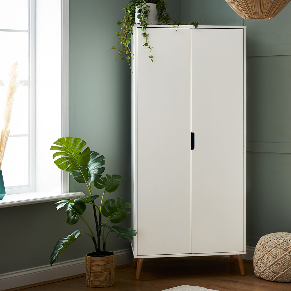 Obaby Maya Wardrobe - White Wardrobe