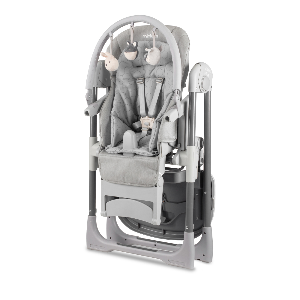 compact folded highchair