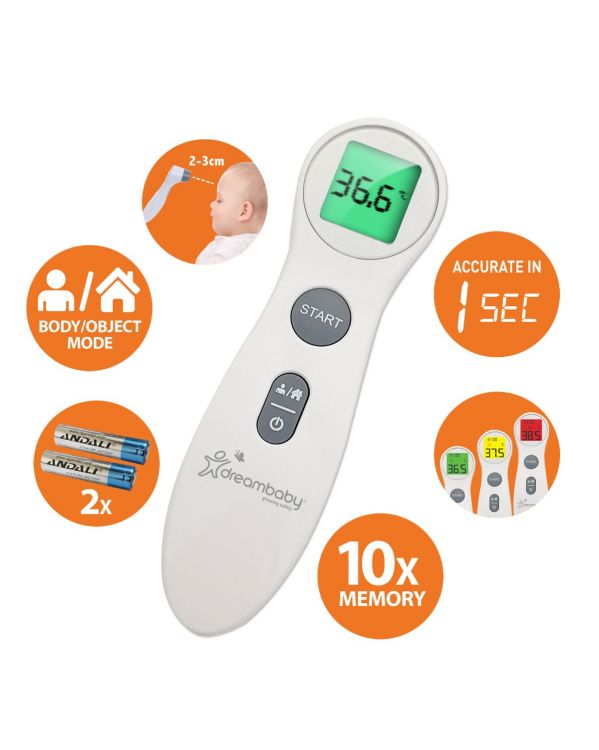 Non-Contact Fever Alert Infrared Forehead Thermometer Feeding