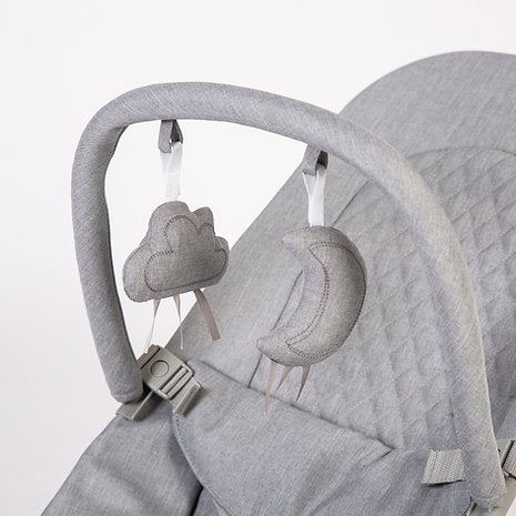 Baya Bouncer - Ergonomic Self-Bouncing Adjustable Baby (Dove Grey) Baby Bouncer